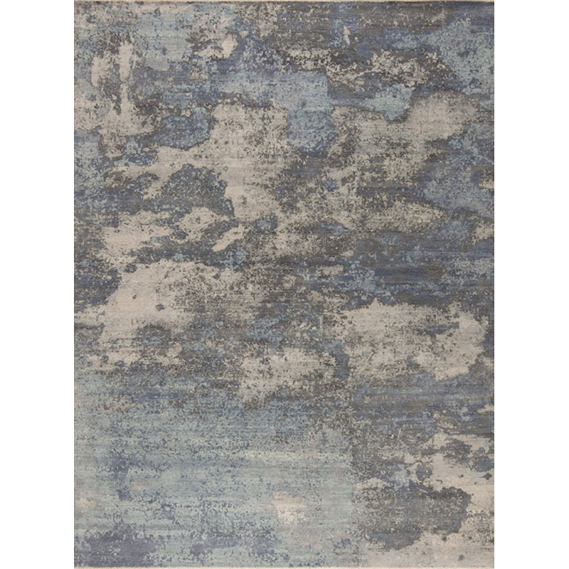 Leonardo Hand Knotted Wool Abstract Indoor Rug, Rectangle 8' x 10'
