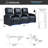 Leather Power Reclining Home Theater Seating with Cup Holder-864351166