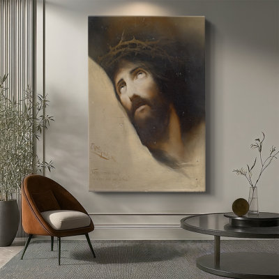«Père, pardonne-leur, car ils ne savent pas ce qu'ils font», toile tendue par Karl Wilhelm Diefenbach