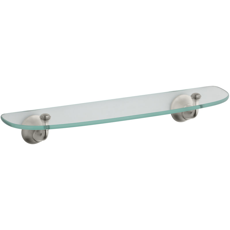 Forté 22" W Wall Shelf, Vibrant Brushed Nickel