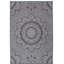 Tapis intérieur / extérieur bleu / gris / ivoire Medallion-2082843024