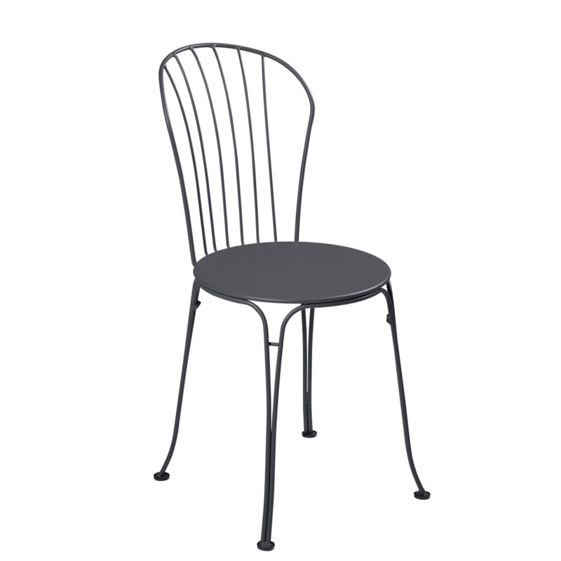 Opera+ Outdoor Dining Side Chair, Anthracite
