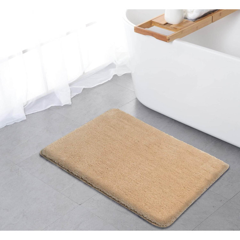 Rectangle Bath Mat, Creme Beige, 50cm, 80cm