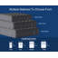 Matelas à ressorts ensachés hybride 14 po mi-ferme en mousse viscoélastique gélifiée, soulagement de la pression, isolement de mouvement, certifié CertiPUR-US-367676888-367676901