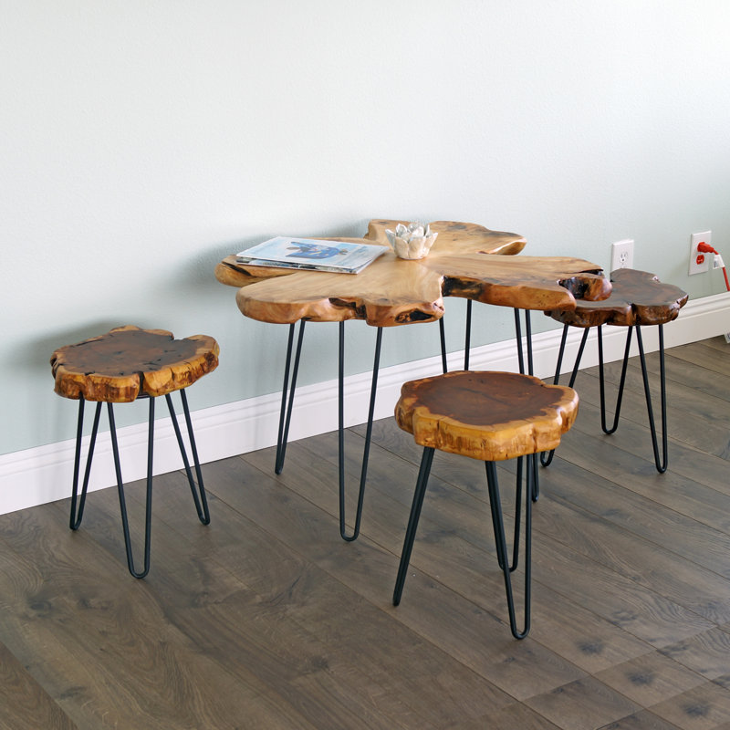 Jayce Solid Wood Top End Table