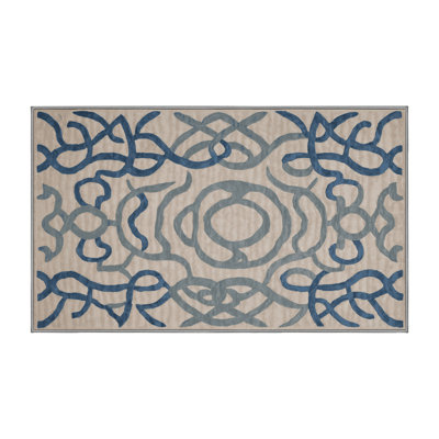 Tapis gris lavable à la machine