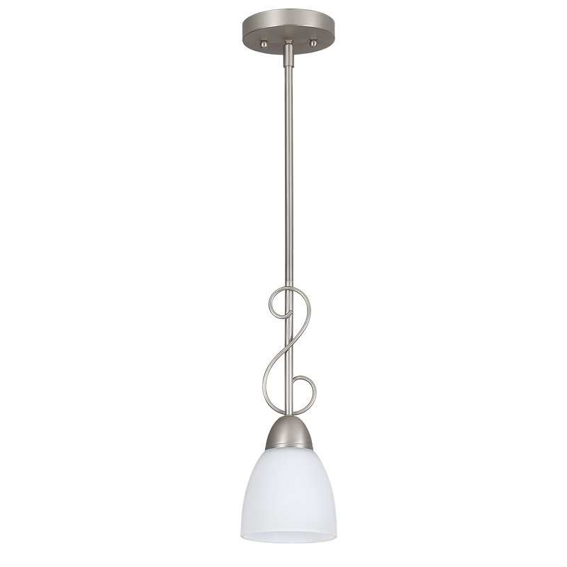Boutin 1 - Light Single Pendant, Satin Nickel