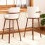 Tabouret de bar rembourré avec structure en métal