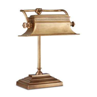 Solid Brass Bankers Lamp