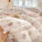Microfiber Floral Print Comforter Set-110354017
