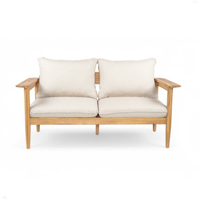 Causeuse d'extérieur en bois d'acacia
