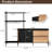 82.68"W 2 Drawers 2 Doors Dresser With Open-Style Wardrobe