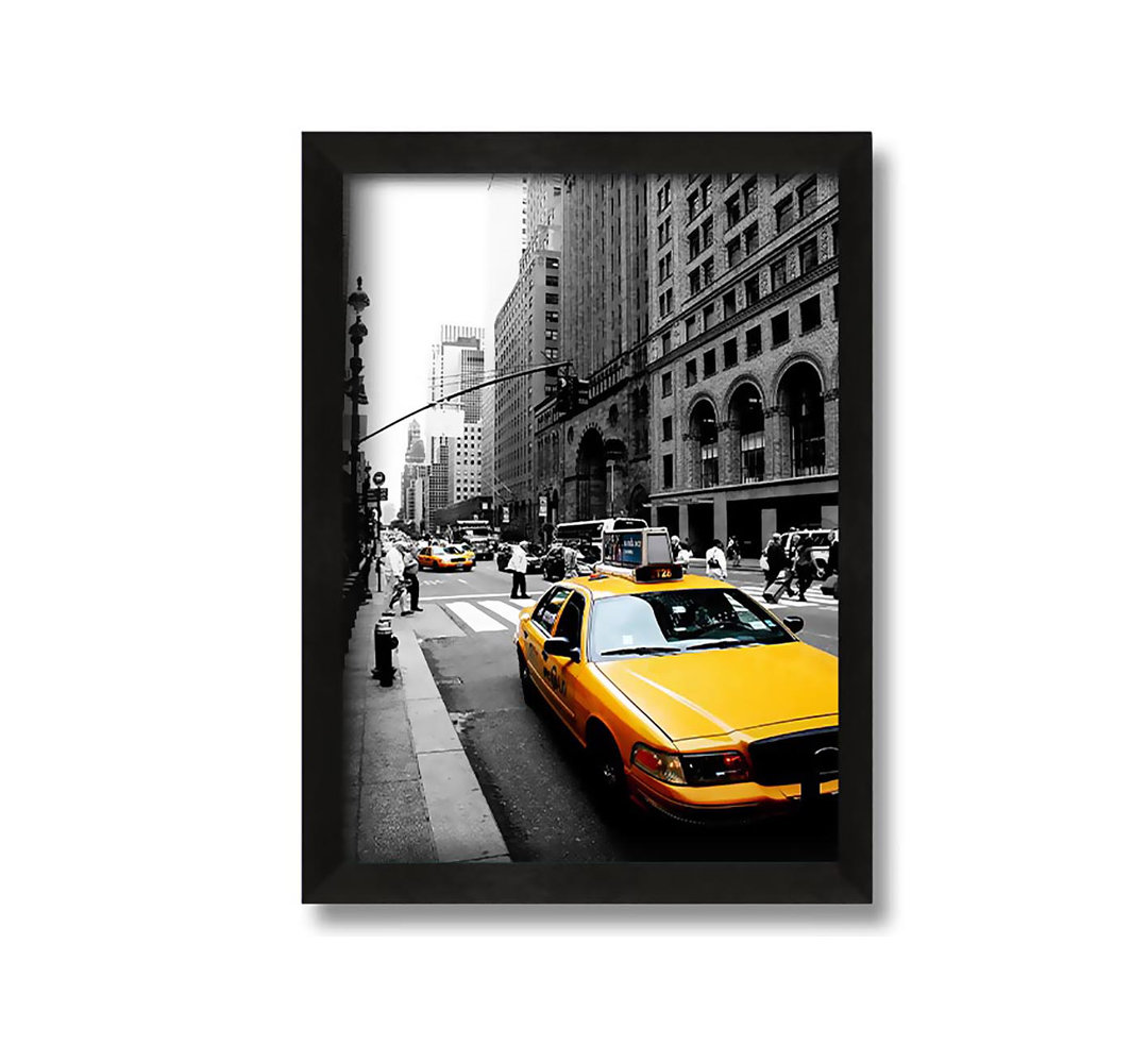 Gerahmtes Leinwandbild New York City Gelb Taxi