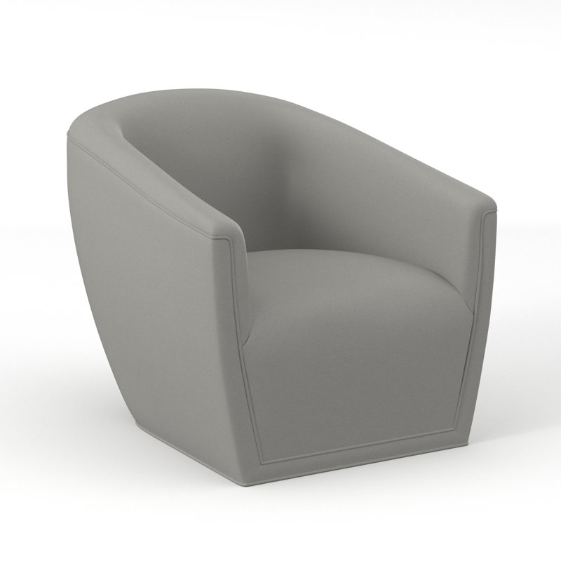 Jasper Swivel Barrel Chair, Fizz Ivory 100% Polyester
