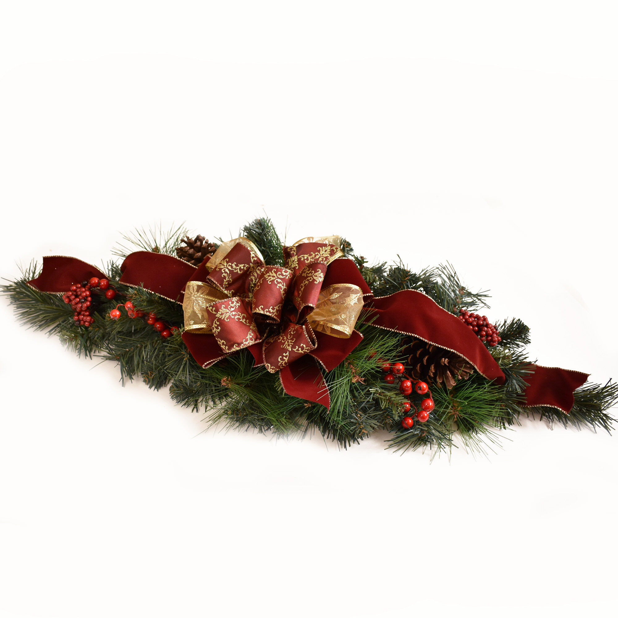 The Holiday Aisle® Faux Pine Swag | Wayfair