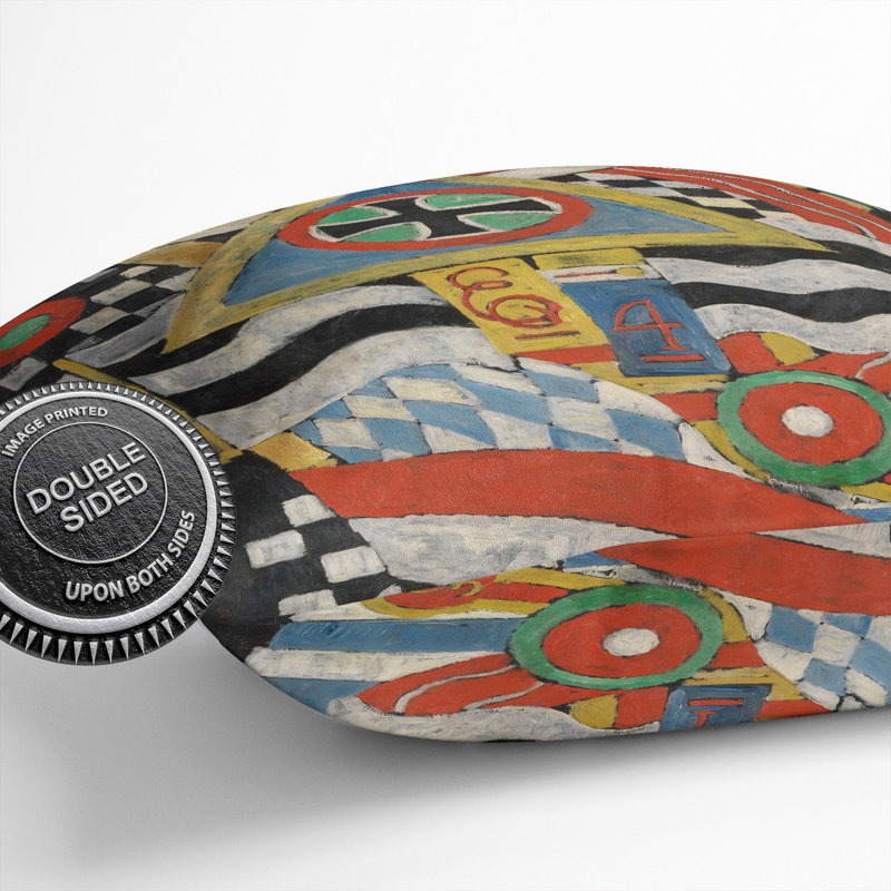Portrait Of A German Officer By Marsden Hartley Square Throw Cushion, 55cm H x 55cm W x 20cm D