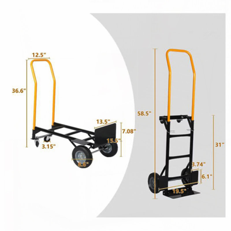 Chariot à 2 roues et à 4 roues