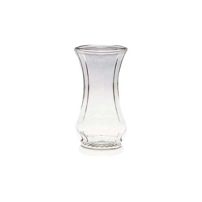 Vase rose transparent - Trompette