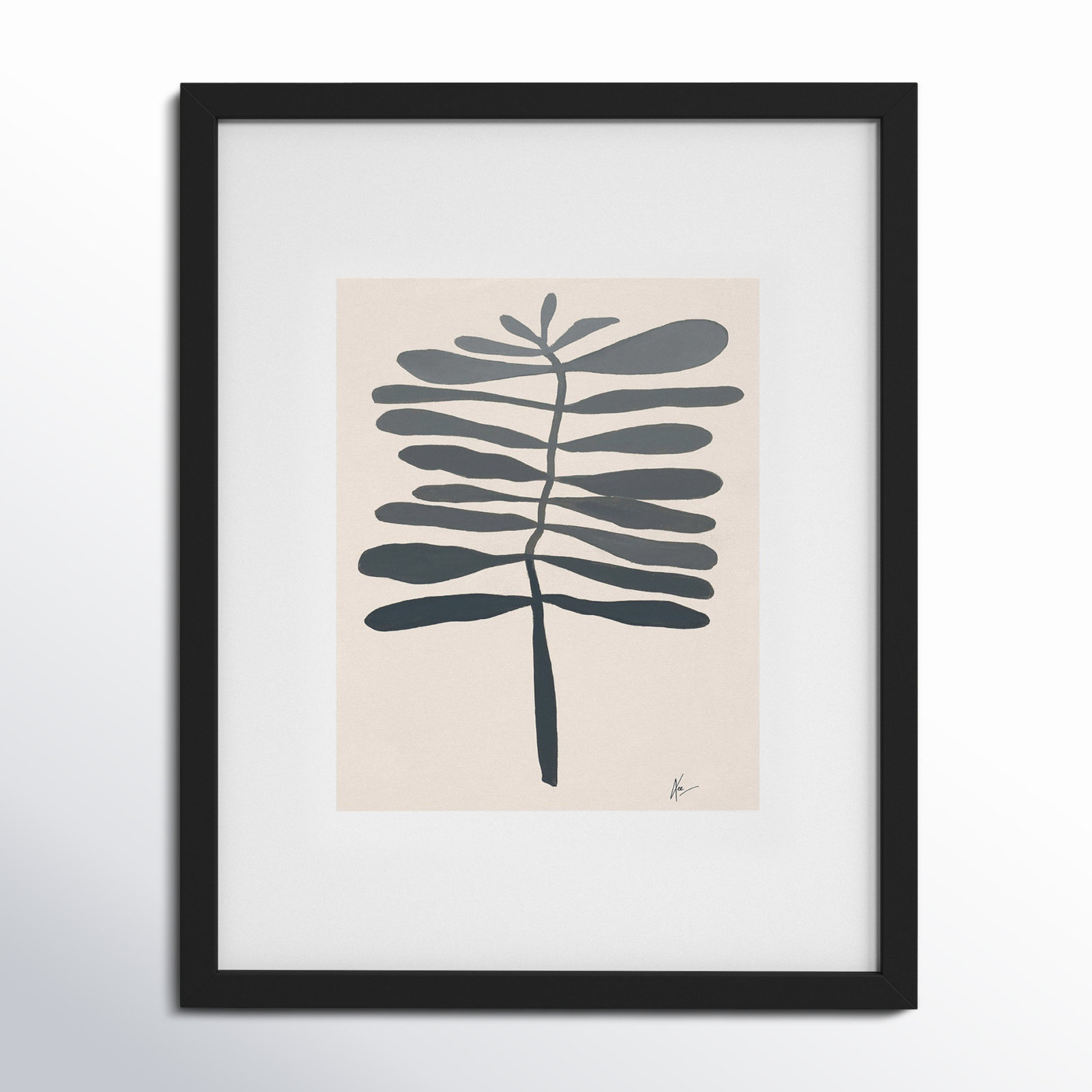 Flora 2 by Lee Lessem, Black, 20" H x 16" W x 1.25" D