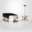 Luminaire suspendu unique 6 lumières Freedom