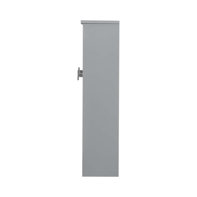 Armoire à pharmacie murale moderne avec miroir et barre à serviettes, Gris