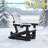 Glider Adirondack Chair with 3-Position Adjustable Backrest, Smooth Motion Chair for Patio, Wood-Like HDPE Outdoor Seating for Patio, Pool, and Yard-542004071