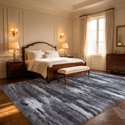 Tapis léopard pour le salon, tapis moelleux 5 x 7 pour chambre de bébé