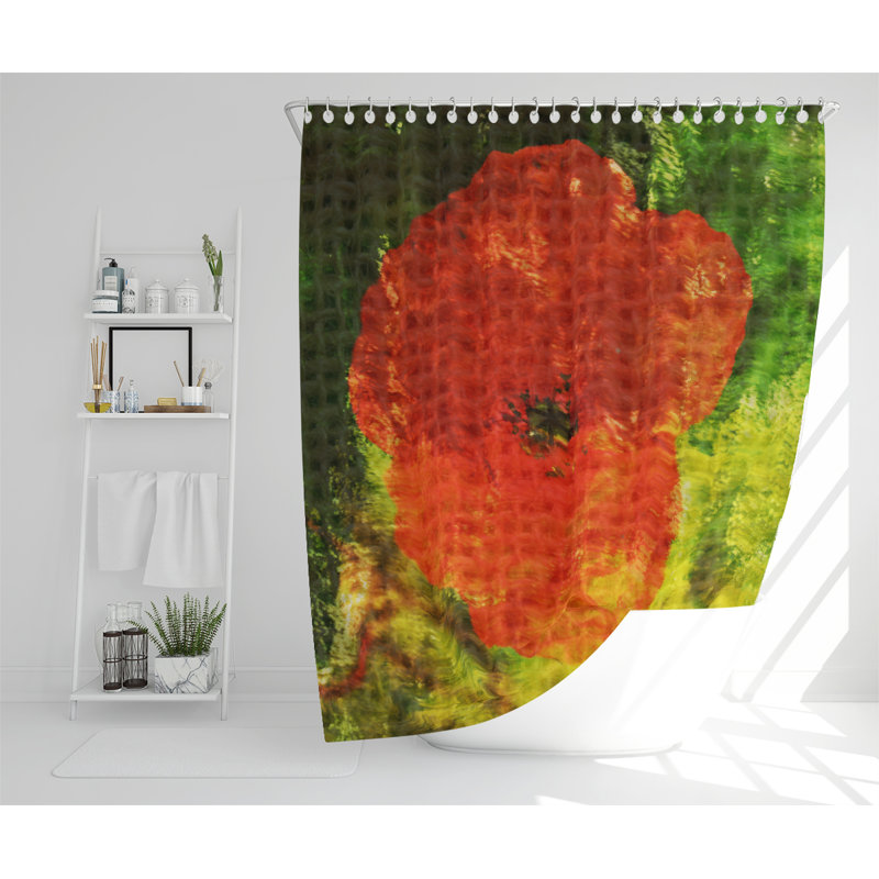 Poppy Designer Shower Curtain