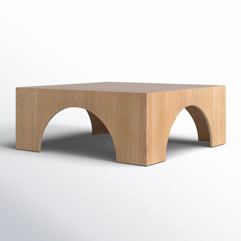 Table basse 4 pieds Metinaro, Naturel