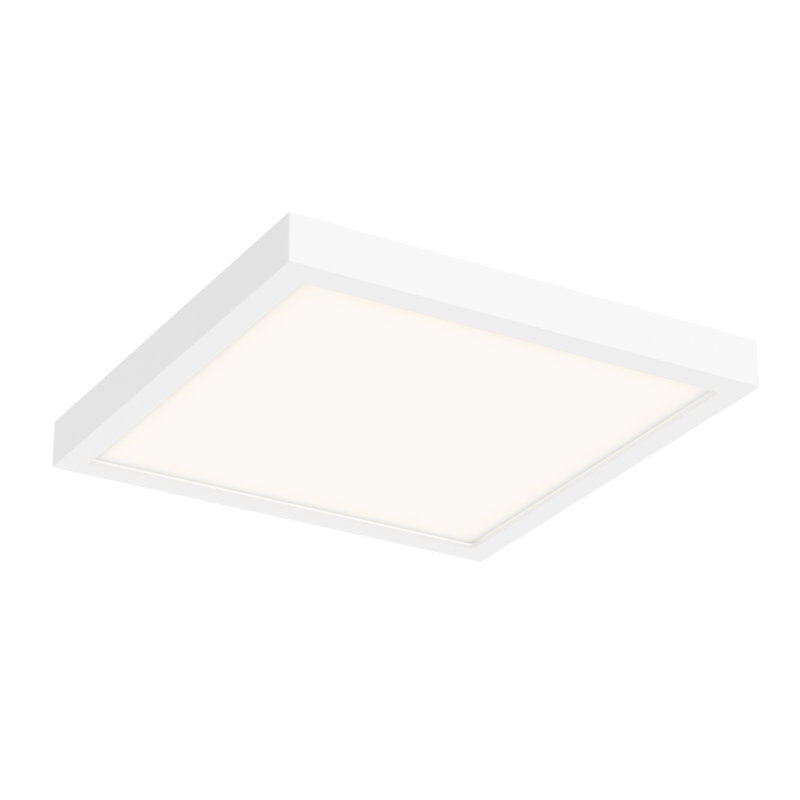Plafonnier encastré 1 lumière Hayden-Blu, Blanc, 10"