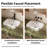 Los Flexi White Rectangular Semi-Recessed Vessel Bathroom Sink with Overflow-118434740