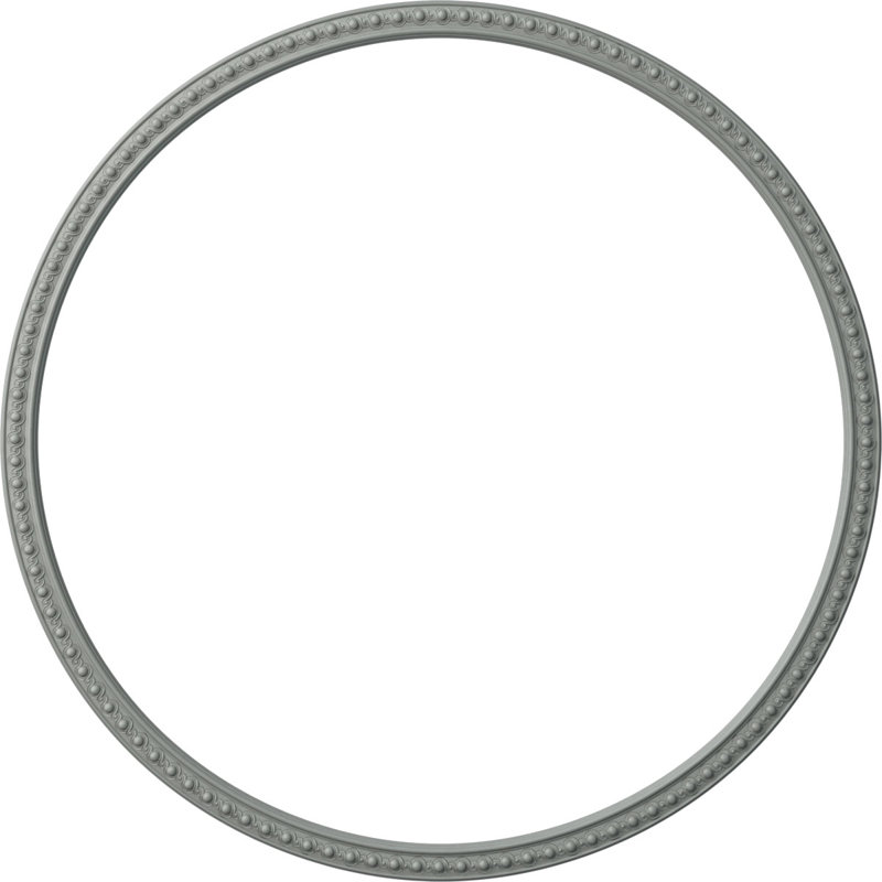 Ensemble d'anneaux de plafond Hillsborough, H 94,5 po x l 94,5 po x P 0,875 po, Paquet de 4 (forme un cercle complet)