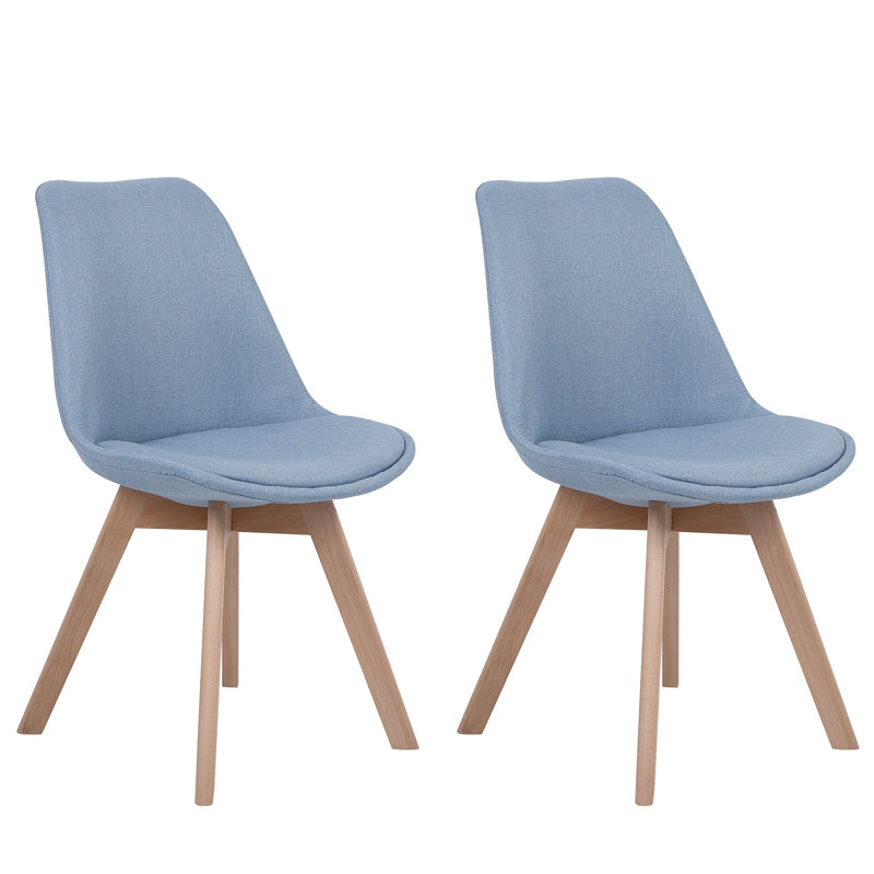 Otselic Upholstered Dining Chair, Light Blue