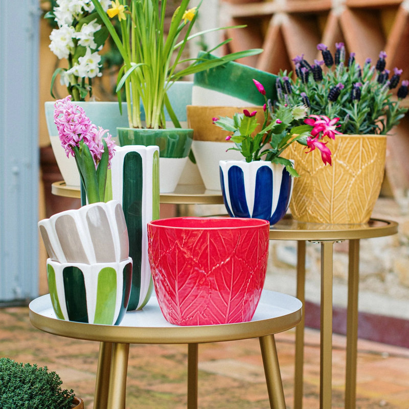 Viva Handmade Planter, Amber
