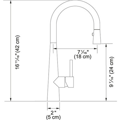 Pull Out Single Handle Kitchen Faucet