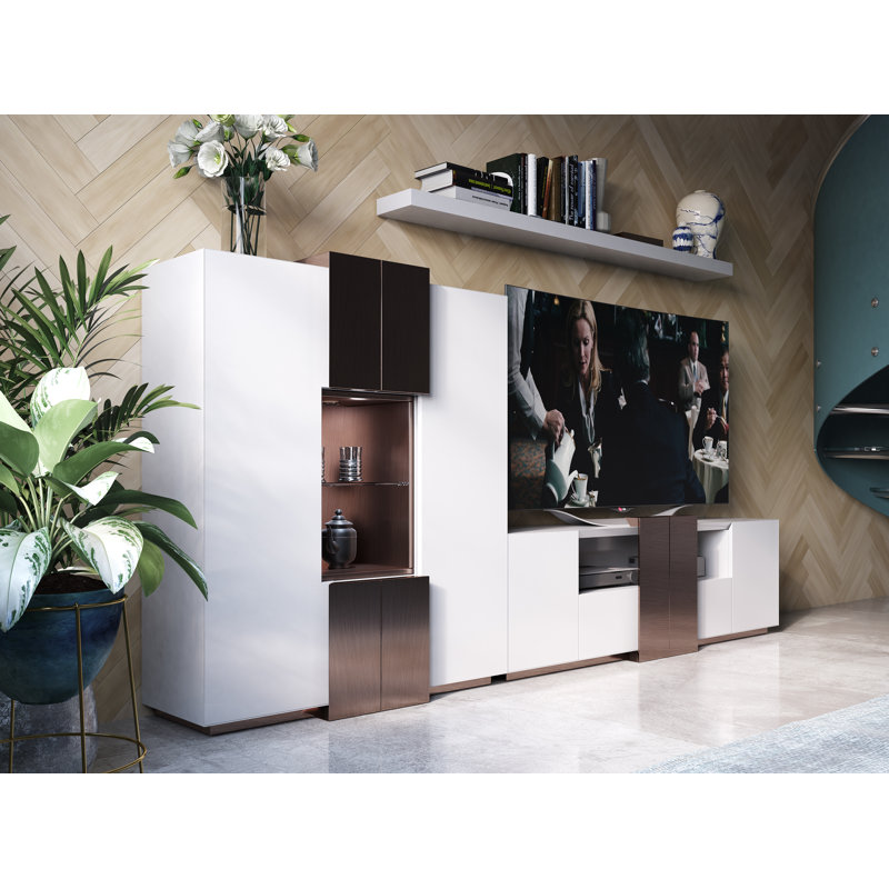 Maximo 19 TV Unfinished Entertainment Center for TVs up to 70", Pearl Black