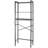 4-Tier Over-The-Toilet Storage Rack with Paper Holder & Hooks – Brown