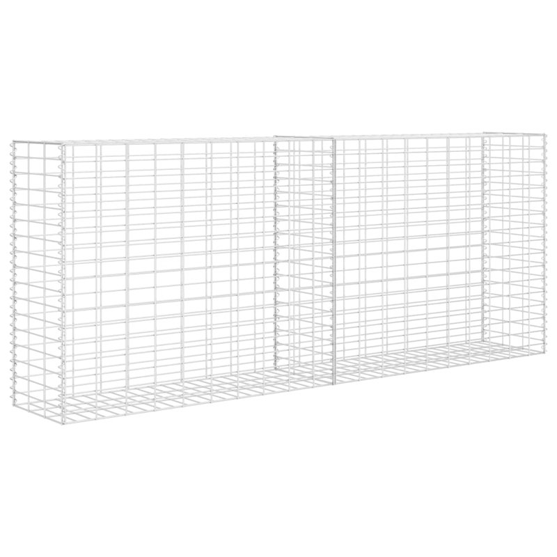 Elson Gabion Basket Galvanised Steel 85x30x200 cm