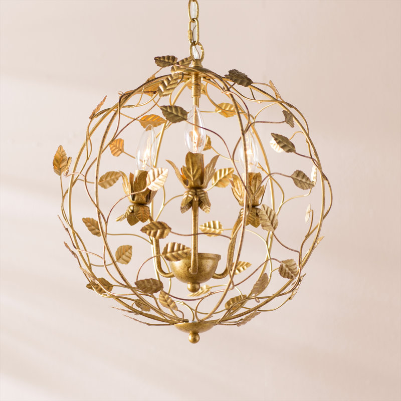 Aswath 3 - Light Dimmable Globe Chandelier