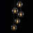 Concow 5 - Light Matte Black Cluster Pendant