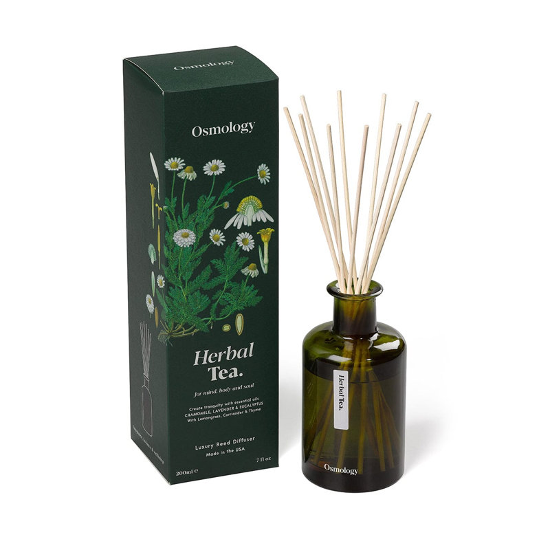 Diffuseur de roseaux à base de plantes - Lavande à la camomille et eucalyptus