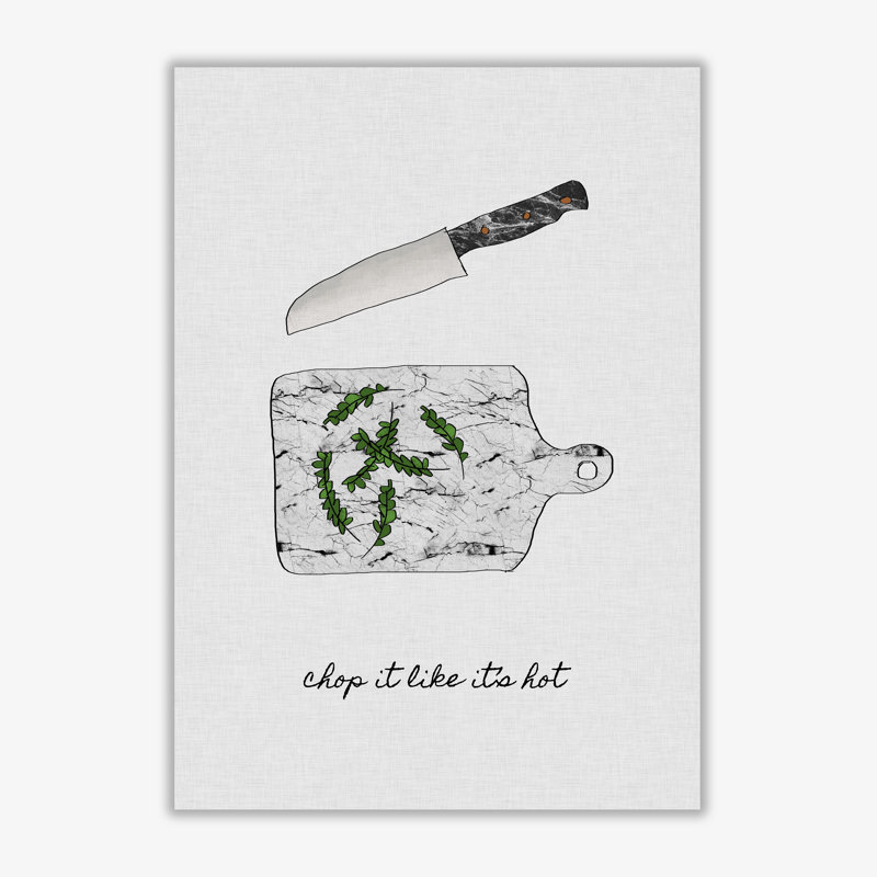 Chop It Kitchen - Print, 60 cm H x 42 cm W x 1 cm D, No Frame