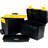 Stalwart Portable Tool Box with Wheels - 2-in-1 Tool Chest with Removable Storage Trays