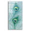 «Blue Feathered Peacock V» par Lisa Audit, art mural en verre acrylique-1021249392