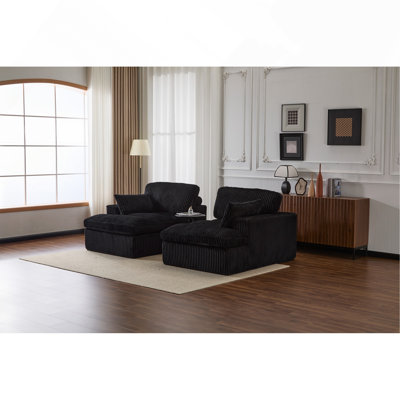 Double Chaise Lounge Chair Indoor Sofa