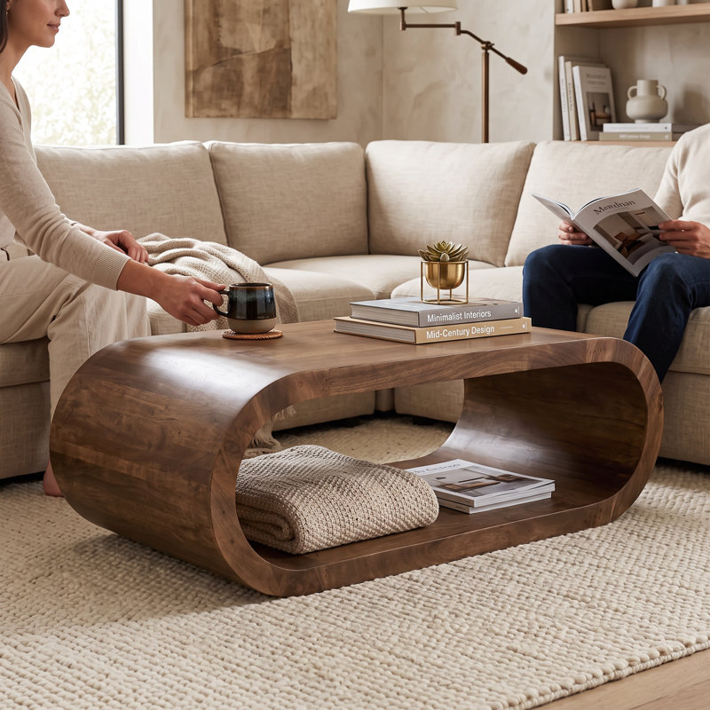Osblek Solid Wood Single Coffee Table