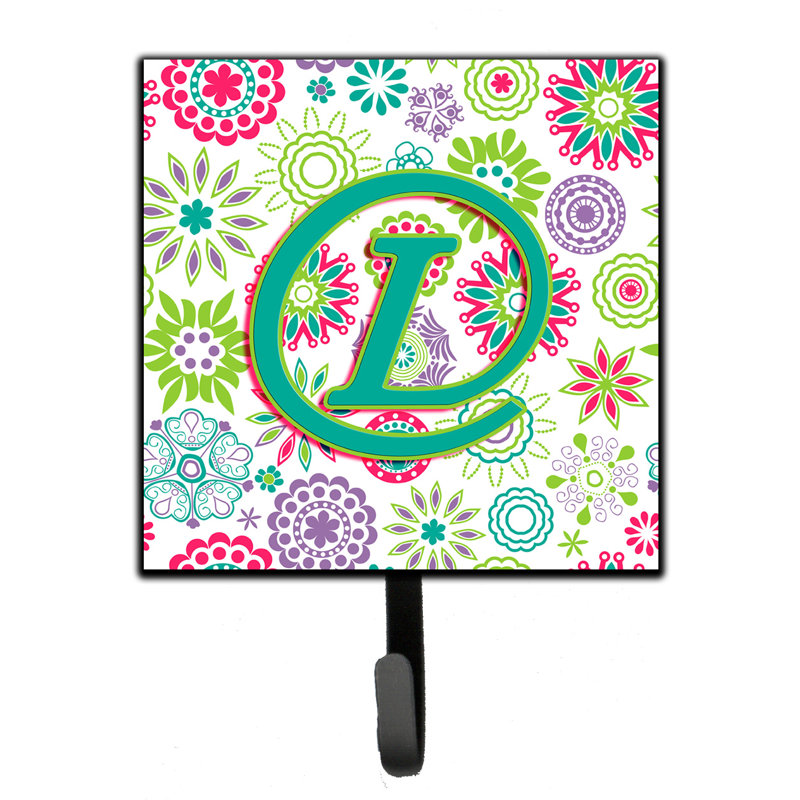 Crochet mural fleurs, L