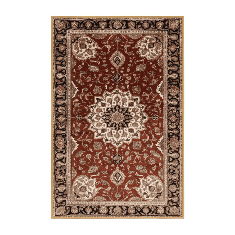 Tapis brun lavable à la machine, Tapis de couloir 2 pi x 4 pi
