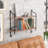 Alaina 2 Piece Metal and Solid Wood Floating Shelf