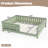 Full Size Kids Floor Bed With Fence And Built-In Bookshelf,Full Size Montessori Floor Bed With Slats And Safety Guardrail,Easy Assemble Montessori Beds For Kids,Green-26003287